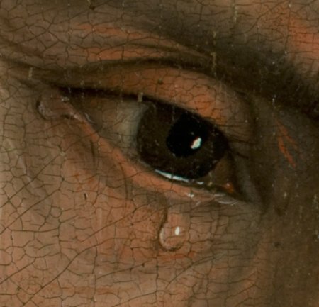 Détail du tableau de Roger van der Weyden, Descente de la Croix
