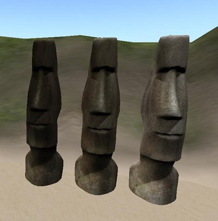 Moai dans Second Life