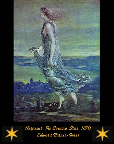 Hesperus-The Evening Star - Edward Burnes-Jones - 1870 Hesperus-The Evening Star - Edward Burnes-Jones - 1870